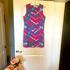 Julie Brown Geometric Pattern Dress Size 12